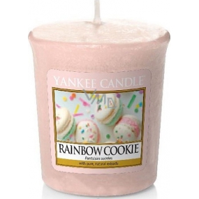 Yankee Candle Rainbow Cookie - Dúhové makrónky vonná sviečka votívny 49 g
