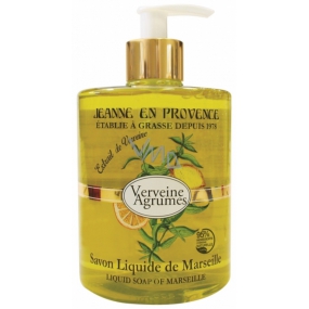 Jeanne en Provence Verveine Agrumes - Verbena a Citrusové plody tekuté mydlo na ruky dávkovač 500 ml