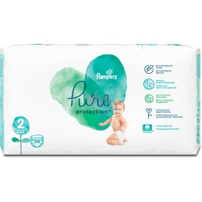 Pampers Pure Protection veľkosť 2, od 4-8 kg plienkové nohavičky 39 kusov