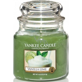 Yankee Candle Vanilla Lime - Vanilka s limetkou vonná sviečka Classic strednej sklo 411 g