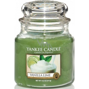 Yankee Candle Vanilla Lime - Vanilka s limetkou vonná sviečka Classic stredné sklo 411 g