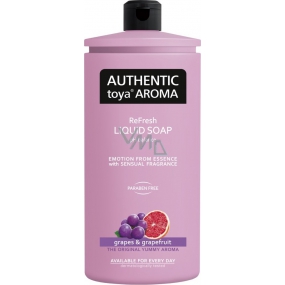 Authentic Toya Aroma Grapes & Grapefruit tekuté mydlo náhradná náplň 600 ml