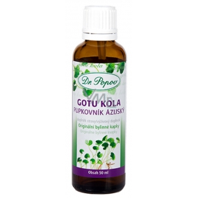 Dr. Popov Gotu Kola (Brahmi), originálne bylinné kvapky pre podporu pamäte a sústredenia doplnok stravy 50 ml