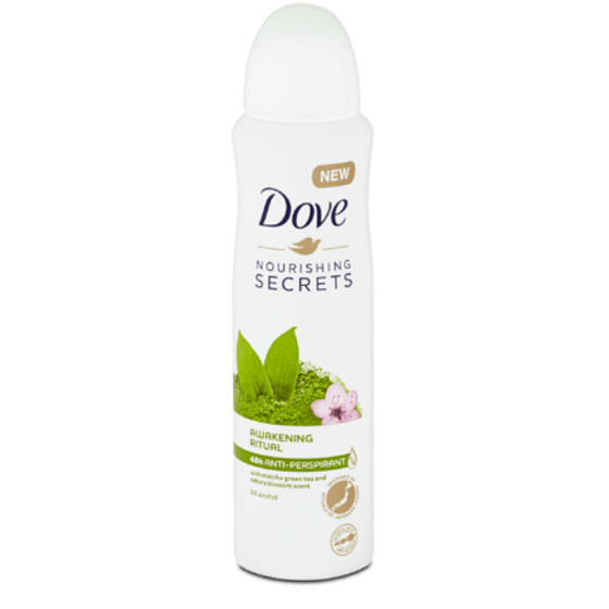 Dove Nourishing Secrets Awakening Ritual Matcha Tea & Sakura - Zelený čaj a čerešňový kvet antiperspirant deodorant sprej s 48-hodinovým účinkom pre ženy 150 ml