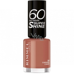 Rimmel London 60 Seconds Super Shine Nail Polish lak na nechty 130 Caramel Candy 8 ml
