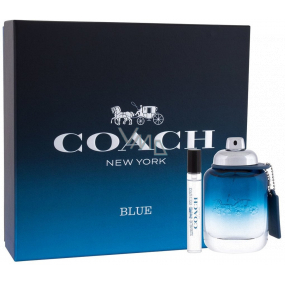 Coach Blue toaletná voda pre mužov 60 ml + toaletná voda pre mužov miniatúra 7 ml, darčeková sada pre mužov