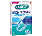 Corega Pro Cleanser Clean & Fresh čistiace tablety na ortodontické pomôcky 30 kusov