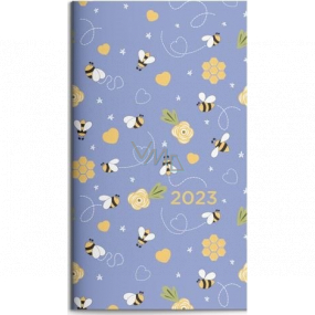 Albi Diár 2023 Vreckový dvojtýždenník Včely 15,4 x 8 x 1 cm