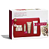 Clarins Nutri-Lumiére revitalizačný denný krém 50 ml + výživný krém 10 ml + výživný nočný krém 15 ml + ošetrujúci krém na ruky a nechty 30 ml + kozmetická taška, kozmetická sada pre ženy