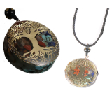 Orgonitový amulet, Strom života, generátor energie, prírodný kameň (7 čakier) + epoxidová živica + lano 22 g