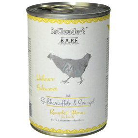 Dr. Clauders BARF kuracie mäso + sladké zemiaky kompletné krmivo pre psov 400 g