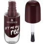 Essence Nail Colour Gel gélový lak na nechty 72 Left Me On Red 8 ml