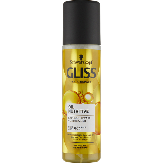 Gliss regeneračný expres balzam Oil Nutritive pre hrubé a namáhané vlasy, 200 ml
