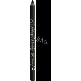 Dermacol Waterproof Eyeliner ceruzka na oči vodeodolná 01 čierna 1,4 g