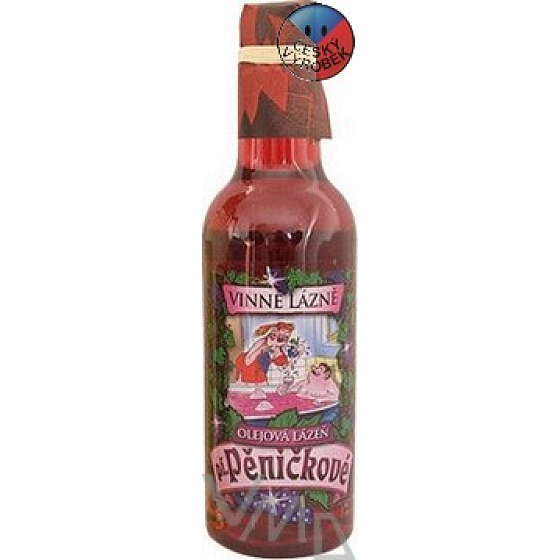 Bohemia Gifts Wine Spa Vínna kozmetika pani Pěničková kúpeľová olejová kúpeľ tmavá 500 ml