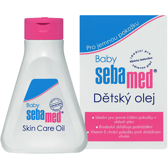 SebaMed Detský olej na čistenie pokožky pod plienkami pre deti 150 ml