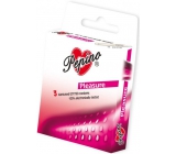Pepino Pleasure zdrsnené vrúbky kondóm z prírodného latexu 3 kusy