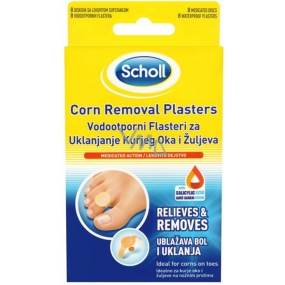 Scholl Corn Removal Plasters náplasti na odstránenie kurieho oka 8 kusov