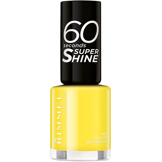 Rimmel London 60 sekund Super Shine Nail Polish lak na nechty 452 Chin Up, Buttercup 8 ml