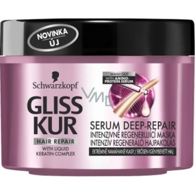 Gliss Kur Serum Deep Repair intenzívne regenerujúce maska pre extrémne namáhané vlasy 200 ml