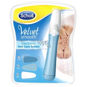 Scholl Velvet Smooth Nail Care System Blue elektrický pilník na nechty