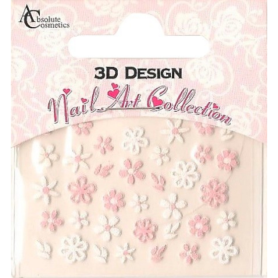 Absolute Cosmetics Nail Art 3D nálepky na nechty 24924 1 aršík