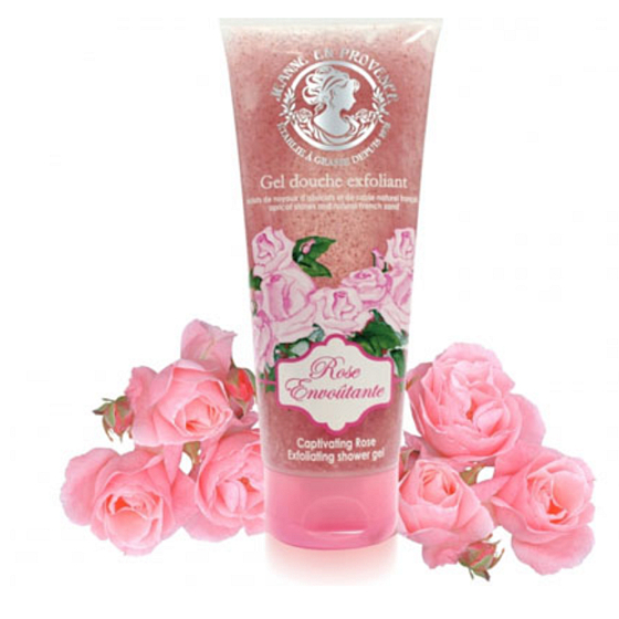 Jeanne en Provence Rose Envoutante - Podmanivá ruža sprchový peelingový gél 200 ml
