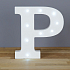 Nekupto Drevené LED písmeno P dekorácie 16 cm