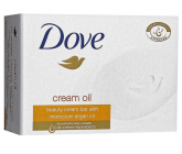 Dove Cream Oil Moroccan Argan Oil krémové toaletné mydlo s arganovým olejom 100 g
