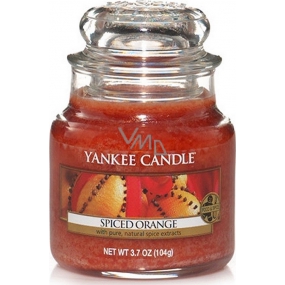 Yankee Candle Spiced Orange - Pomaranč so štipkou korenia vonná sviečka Classic malá sklo 104 g