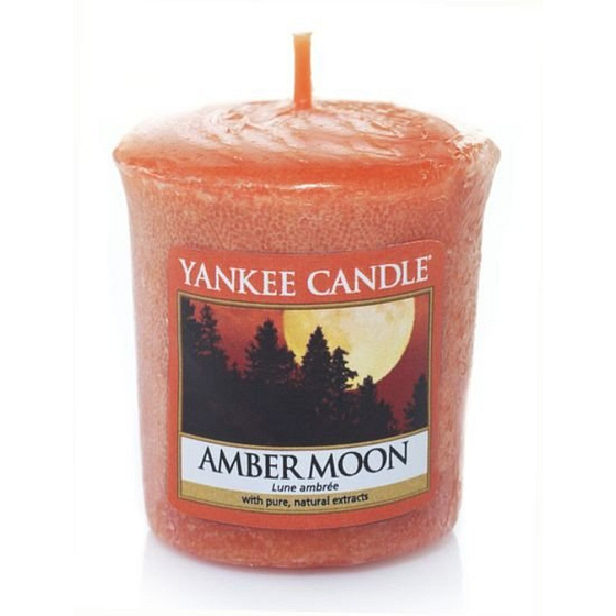 Yankee Candle Amber Moon - Ambrový mesiac vonná sviečka votívny 49 g