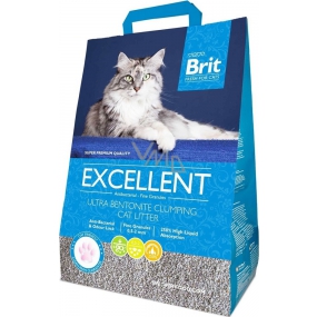 Brit Fresh for Cats Excellent Ultra bentonite prírodné hrudkujúce stelivo pre mačky 5 kg