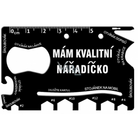 Albi Multináradie do peňaženky Mám kvalitnej náradíčka 8,5 cm x 5,3 cm x 0,2 cm