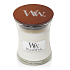 Woodwick Magnolia - Magnólia vonná sviečka s dreveným knôtom a viečkom sklo malá 85 g