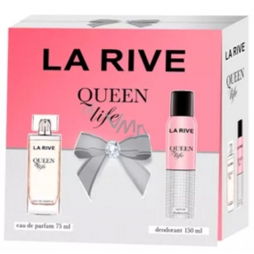 La Rive Queen of Life toaletná voda pre ženy 75 ml + dezodorant sprej 150 ml, darčeková sada