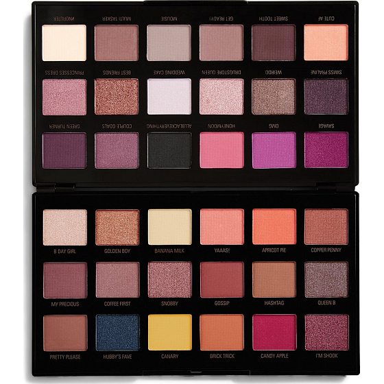 Makeup Revolution by Petra Eyeshadow paletka očných tieňov 36 x 0,8 g