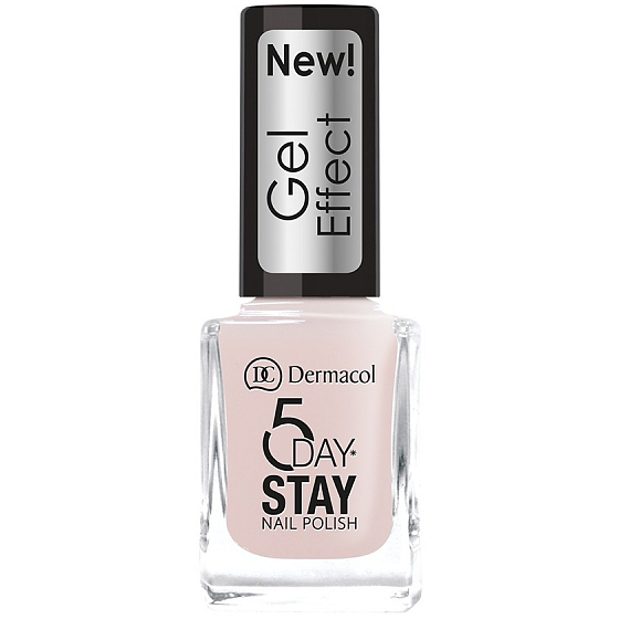 Dermacol 5 Day Stay Gél Effect dlhotrvajúci lak na nechty s gélovým efektom 26 Satin 12 ml