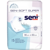 Seni Soft Super hygienické absorpčné podložky 4 kvapky, 90 x 60 cm 5 kusov