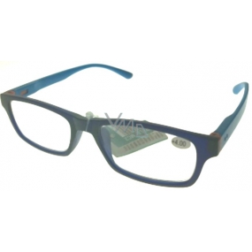 Berkeley Čítacie dioptrické okuliare +4,0 plast modré svetlo modré stranice 1 kus MC2151