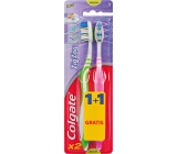 Colgate Zig Zag Flex Medium stredná zubná kefka 1 + 1 kus