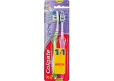 Colgate ZigZag Flex Medium strednej zubná kefka 1 + 1 kus