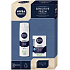 Nivea Men Sensitive Skin voda po holení 100 ml + pena na holenie pre mužov 200 ml, kozmetická sada