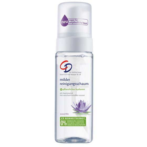 CD Wasserlilie - Vodný lekno a kyselina hyalurónová čistiaca pleťová pena dávkovač 150 ml