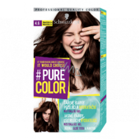 Schwarzkopf Pure Color washout farba na vlasy 4.6 Tmavá čokoláda 60 ml