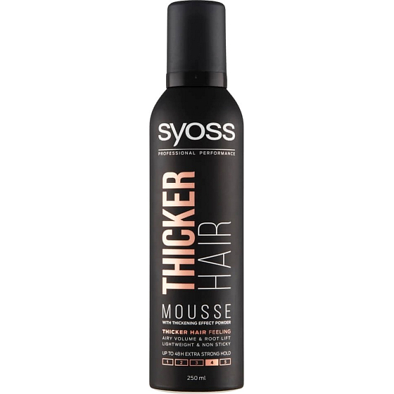 Syoss Thicker Hair extra silná fixácia penové tužidlo 250 ml