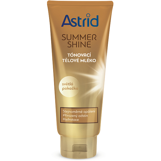 Astrid Summer Shine Tónovacie telové mlieko svetlá pokožka 200 ml