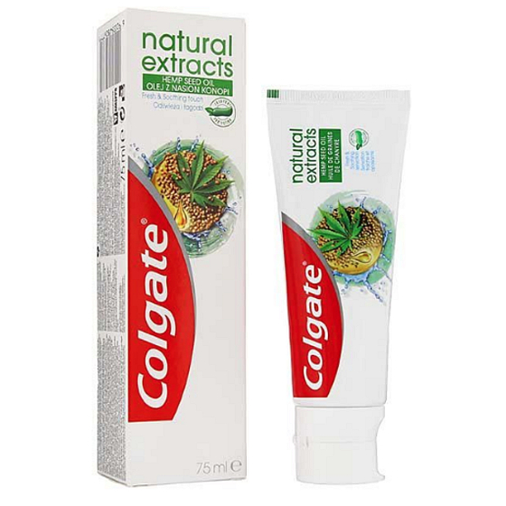 Colgate Natural Extracts Hemp Seed Oil Konopný olej zubná pasta 75 ml