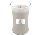 Woodwick Fireside - Oheň v krbe vonná sviečka s dreveným knôtom a viečkom sklo veľká 609 g