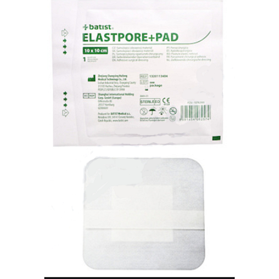 Batist Elastpore + Pad náplasť samolepiaca sterilný 10 x 10 cm 1 kus