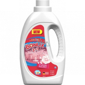 Bonux Color Radiant Rose 3v1 tekutý prací gél na farebné prádlo 20 dávok 1,1 l